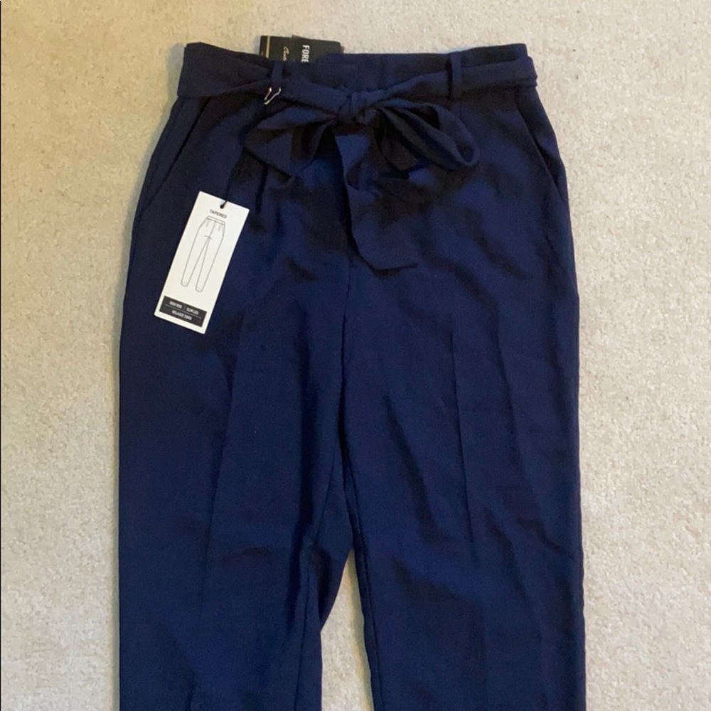 Navy Blue Forever 21 tapered pants